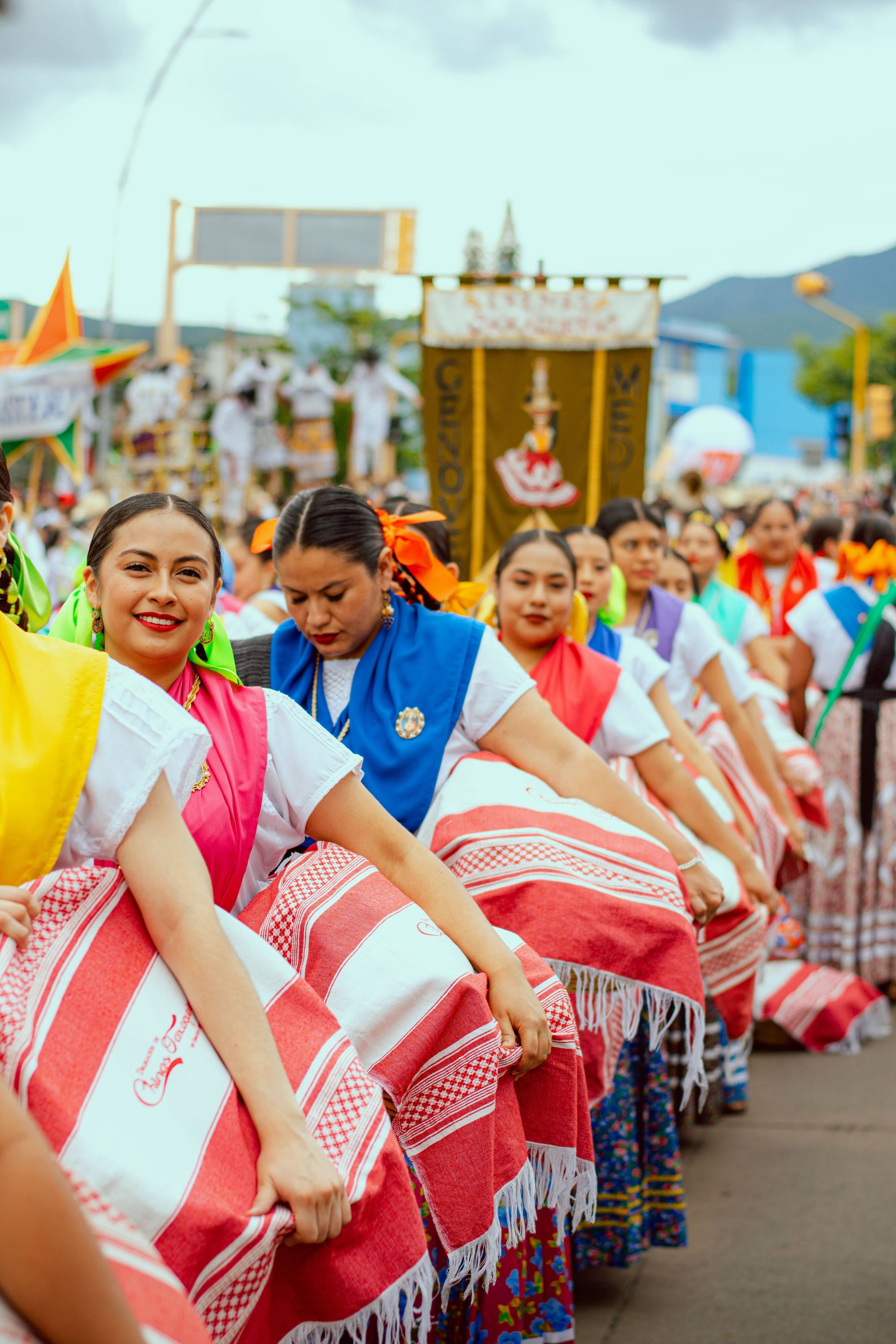 Colorful traditional parade